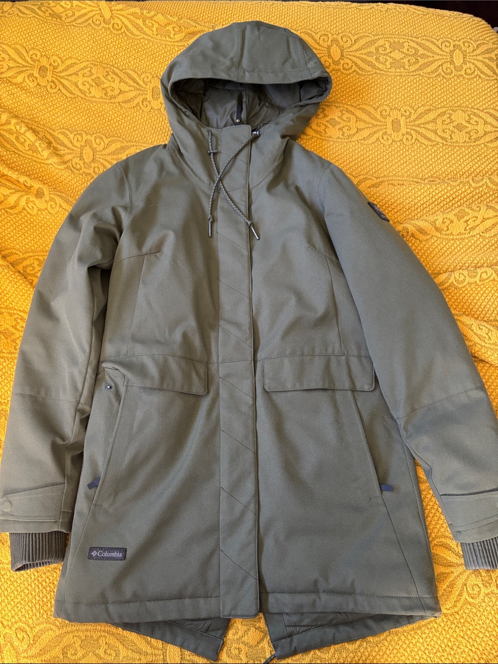 Columbia Olive Green Hooded Puffer Parka